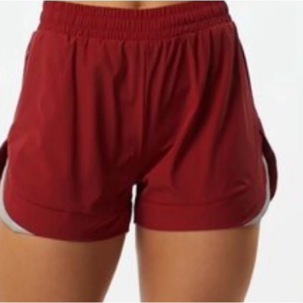 Alphalete Vibrant Red Shorts - Picture 6 of 7